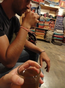 drinking berber whiskey (aka mint tea)