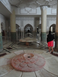Inside the bathing areas of the mosque