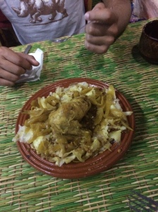 Dinner at Dar Naji, Chicken Tagine thing